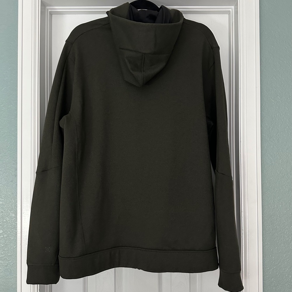 Lululemon City Sweat Zip Hoodie Thermo Heathered Dark Olive Size XL - Picture 8 of 13